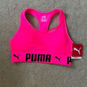 Hot pink PUMA sports bra
